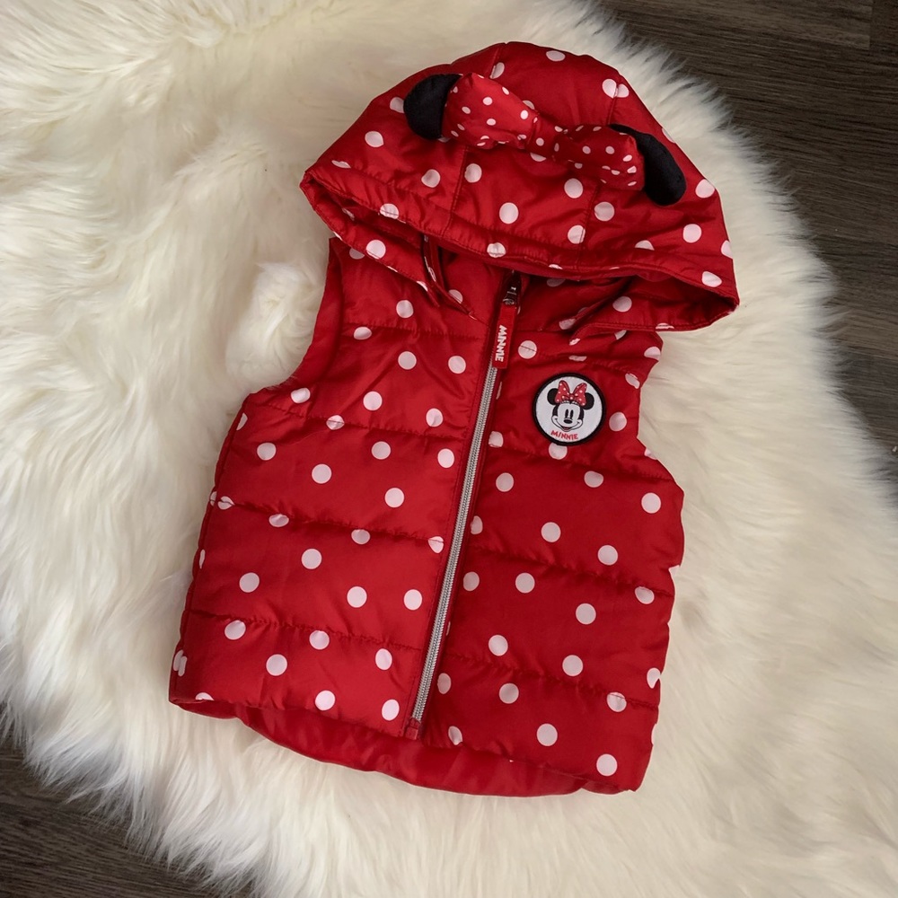 🎉HP🎉 NWT H&M Minnie Mouse Puffer Vest